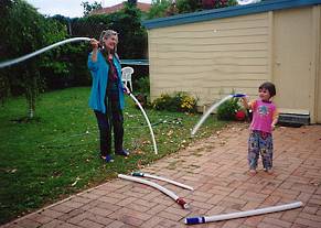 Children enjoy the Whirlies